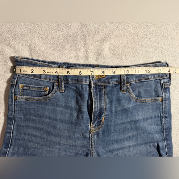 Hollister Mid Rise Super Skinny Jeans Size 27x32 Medium Wash - Picture 6 of 10